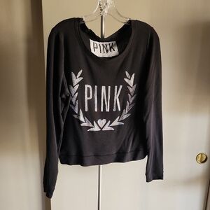 "PINK" VS Long Sleeve Crop Top 🖤